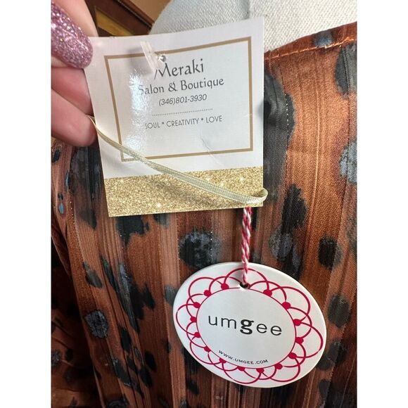 Umgee NWT Women’s Size S/M Sheer Animal Print Open Front Kimono Mob Wife NEW - Picture 11 of 15